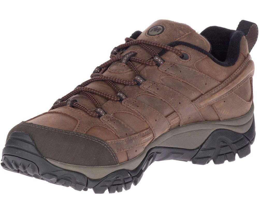 Tenis Homem - Merrell Moab 2 Prime Waterproof Wide Width - Marrom - QJA731240